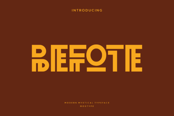 Befote Font: Modern Geometric Display for Editorial Design