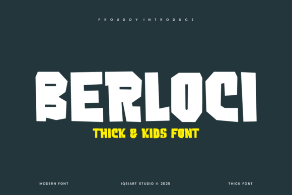 Berloci: A Quirky Display Font for Editorial Design