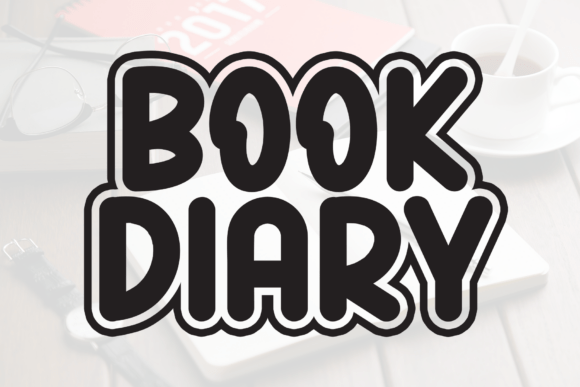 Book Diary Font for Creative Brands