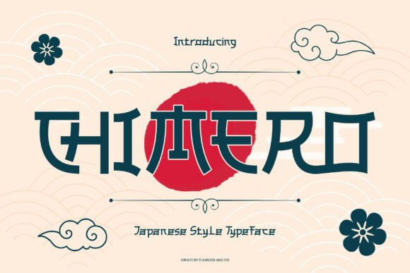 Chimero: A Display Font Inspired by Traditional Japanese Aesthetics