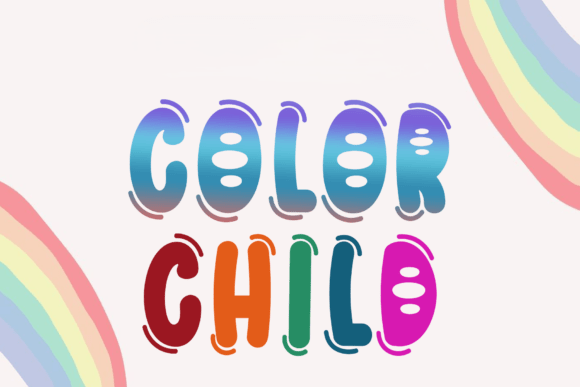 Color Child: A Playful Display Font for Handmade Products