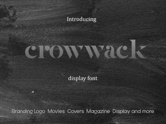 Crowwack Display Font: Ornate Serif for Modern Marketing