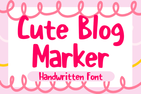 Cute Blog Marker Font for Creative Brands