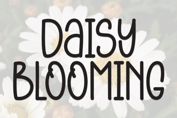 Daisy Blooming Font for Creative Projects
