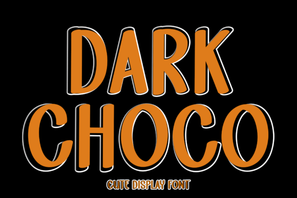 Dark Choco Font: A Soft Display Typeface for Handmade Products