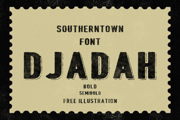 Djadah Display Font for Vintage Marketing Campaigns