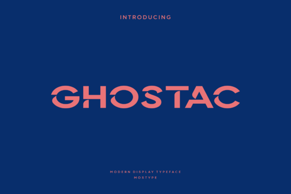 Ghostac: A Display Font for Brand Identity
