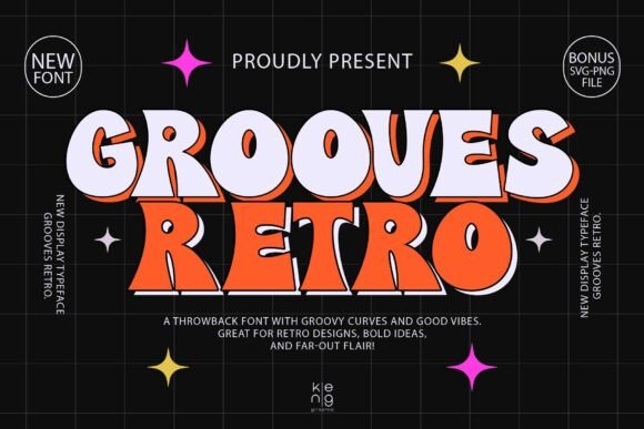 Grooves Retro: A Playful Display Font for Bold Web Design