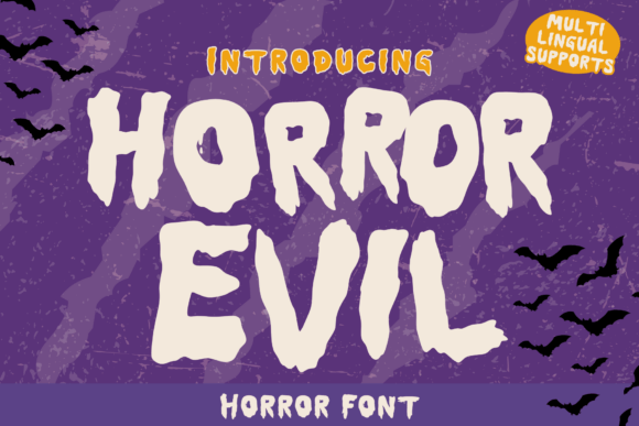 Horror Evil: A Playful Display Font for Bold Digital Branding