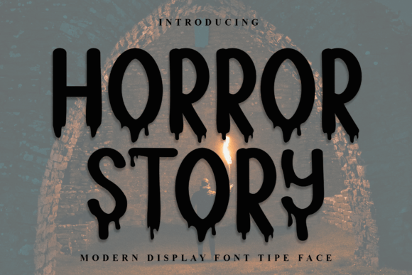 Horror Story: A Festive Display Font for Holiday Campaigns