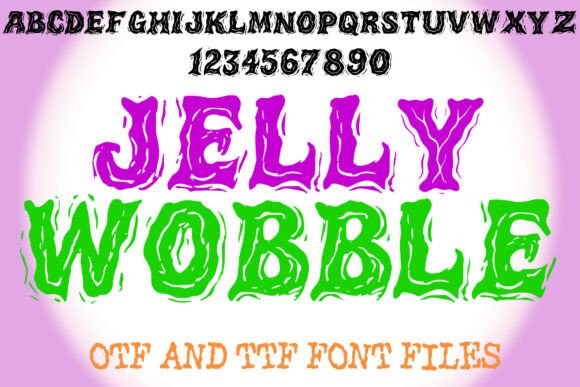 Jelly Wobble: A Friendly Display Font for Handmade Crafts and Product Labels