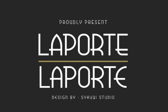 Laporte Sans Serif Display Font for Crafters