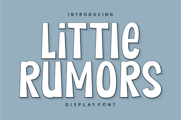 Little Rumors: A Playful Display Font for Summer Branding