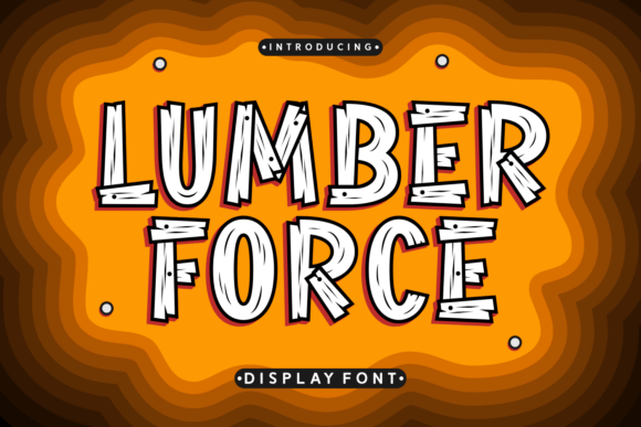 Lumber Force Display Font for Rugged Marketing Visuals