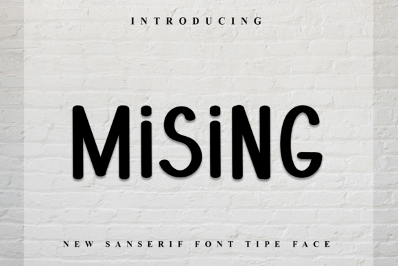 Mising: A Festive Display Font for Editorial Design and Holiday Projects