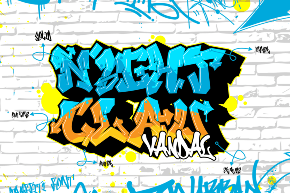 Nightclaw Vandal: Display Font for Edgy Crafts and Handmade Branding