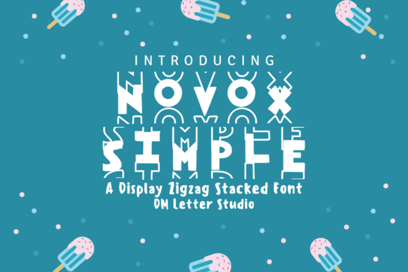 Novox Simple: A Playful Display Font for Bold Brand Projects