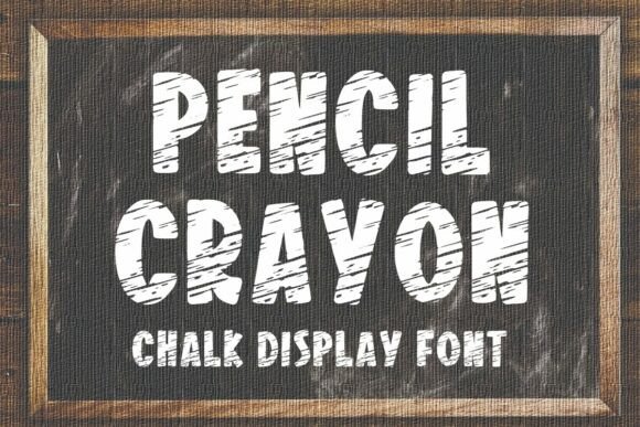 Pencil Crayon Font for Creative Projects