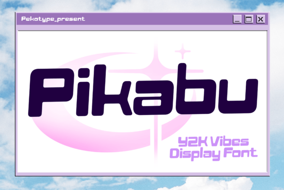 Pikabu Font: Y2K Vibes Display