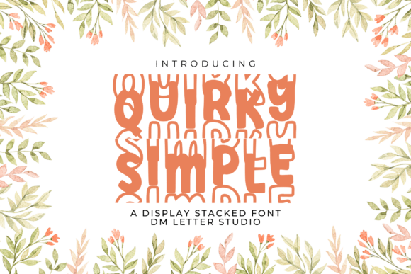 Quirky Simple Stacked Font for Playful Campaign Design