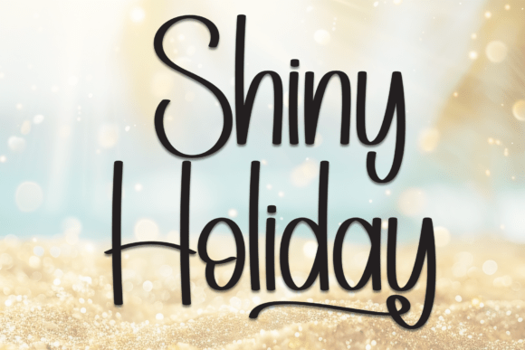 Shiny Holiday Font for Campaigns