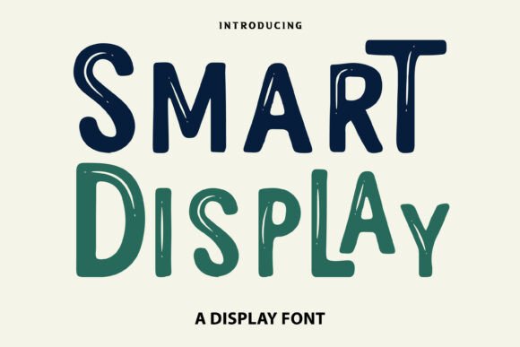Smart Display: A Whimsical Typeface for Branding and Packaging