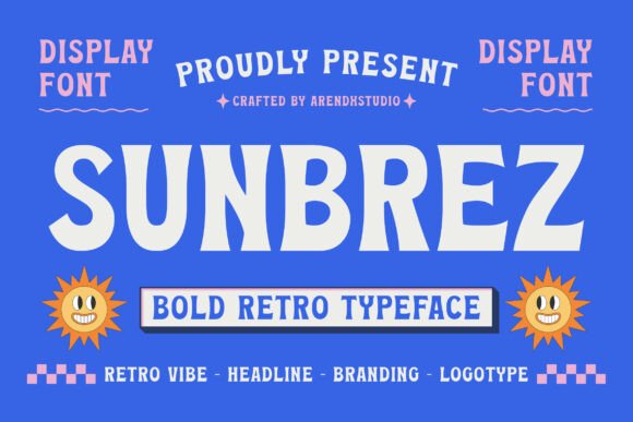 Sunbrez: A Bold Retro Display Font for Modern Web Design