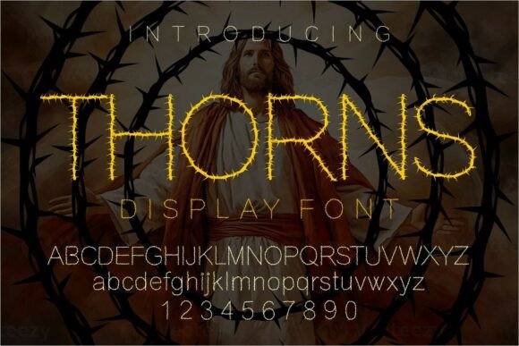 Thorns: A Bold Display Font for Creative Projects