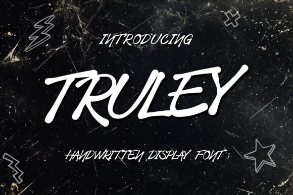 Truley: A Playful Handwritten Display Font for Designers